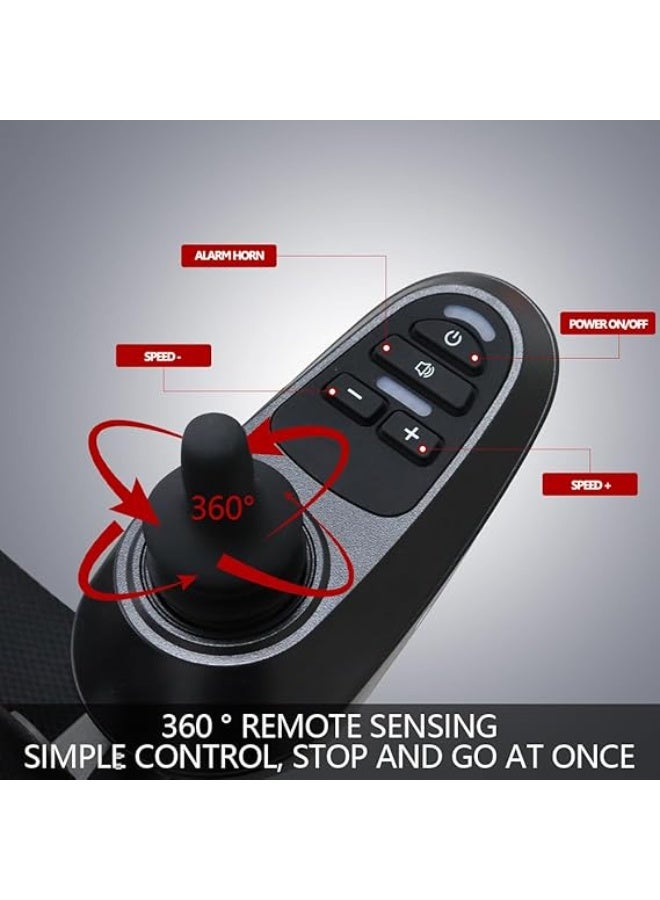 Cool Baby Electric Wheelchair for Adults Intelligent Folding All-Terrain Powerful Dual Motor Electric Wheelchairs - Foldable Electric Wheelchair for Seniors Load 100kg - Weight 28kg - Image 3