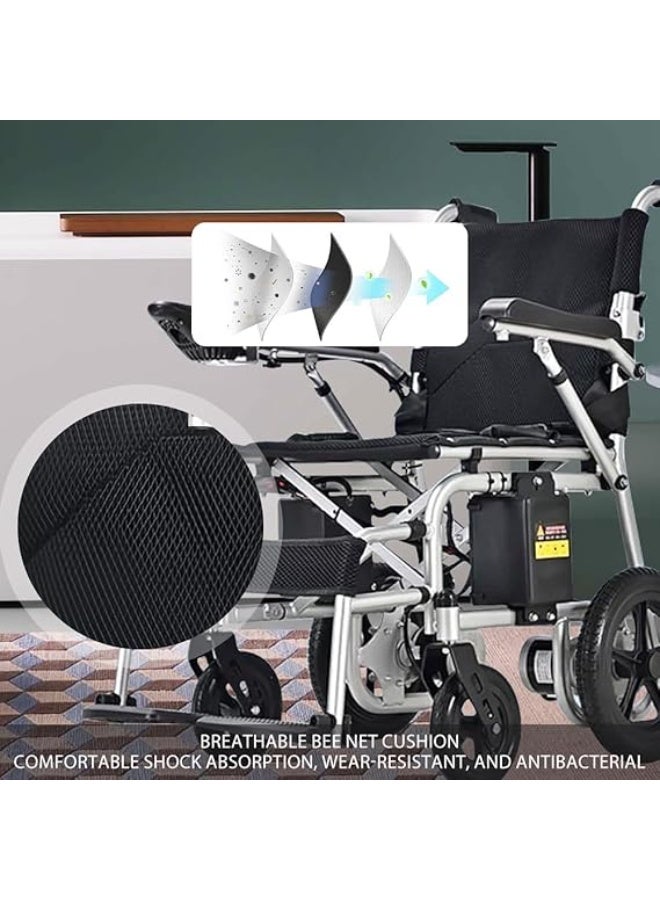 Cool Baby Electric Wheelchair for Adults Intelligent Folding All-Terrain Powerful Dual Motor Electric Wheelchairs - Foldable Electric Wheelchair for Seniors Load 100kg - Weight 28kg - Image 4