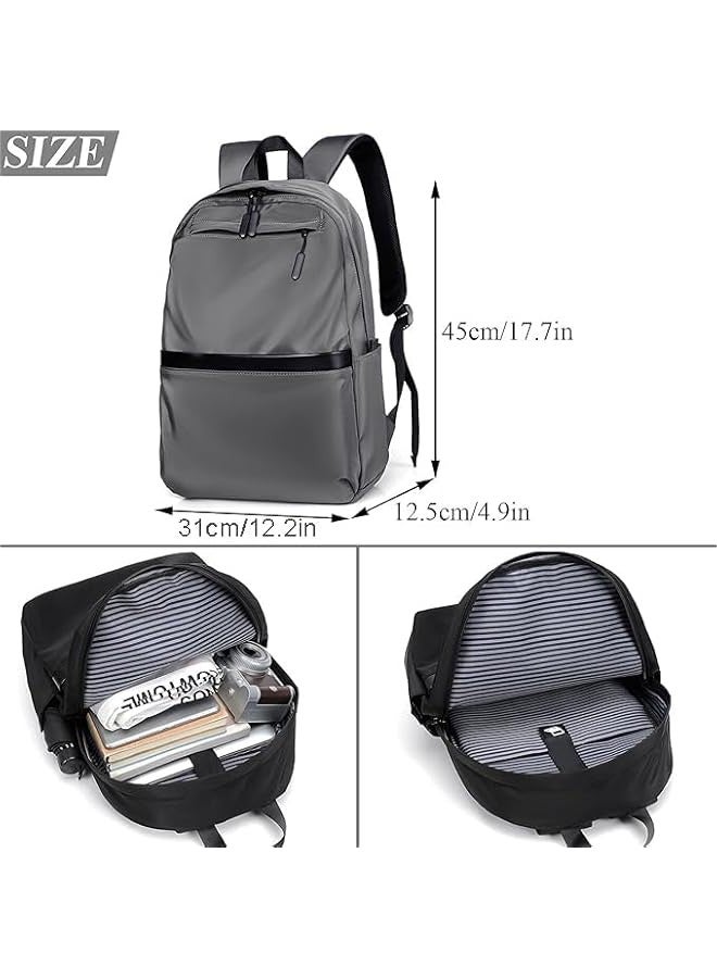 Laptop Backpack for Men Women, Water Resistant Travel Bag,Business Slim Durable College School Bookbag Fits 15.6 Inch Notebook - Image 2