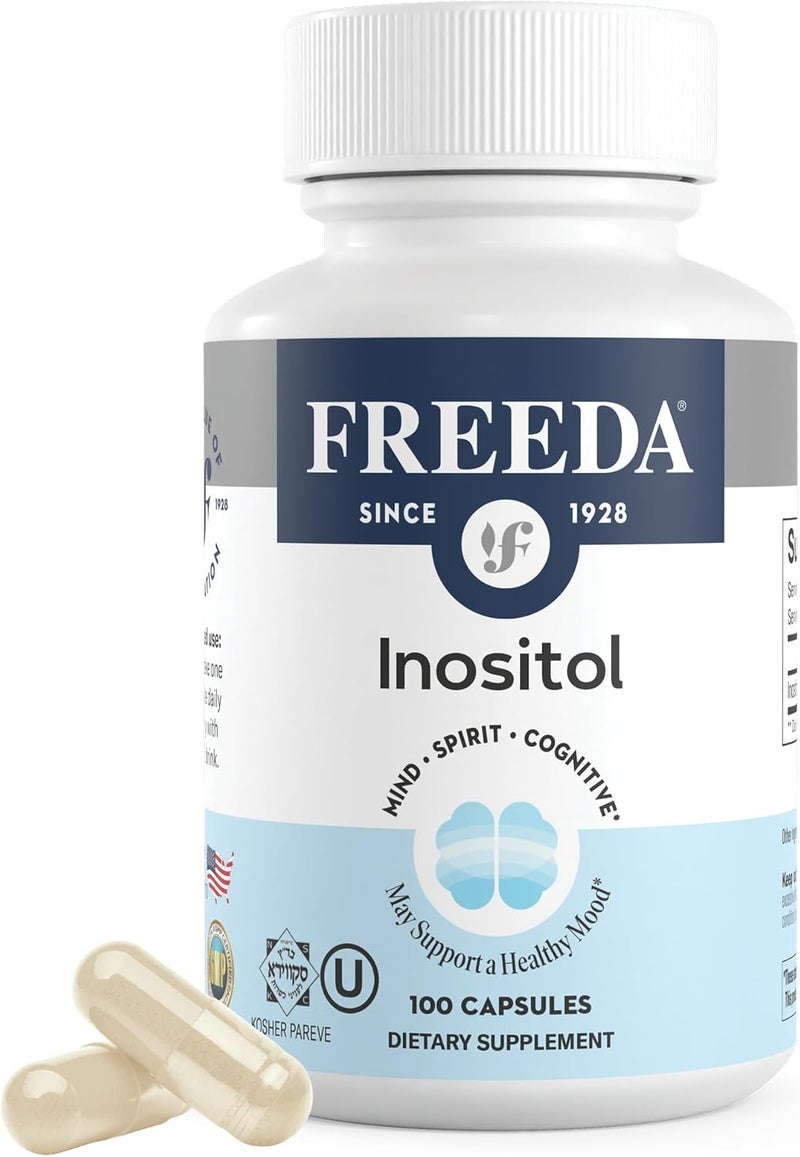 Freeda كبسولات إينوزيتول 100 عدداً لدعم المزاج - Image 1