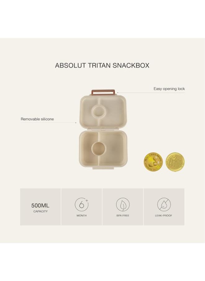 Citron - Tritan Snackbox With 3 Compartments For Kids, Leak Proof And Bpa Free - Spaceship Dusty Blue - Image 1