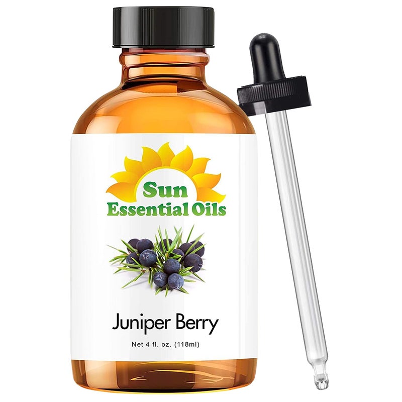 Sun Essential Oils زيوت أساسية من الشمس 4 أونصات زيت توت العرعر - زيت Aromatherapy للاستخدام في الشموع (4 أونصات سائلة) - Image 1