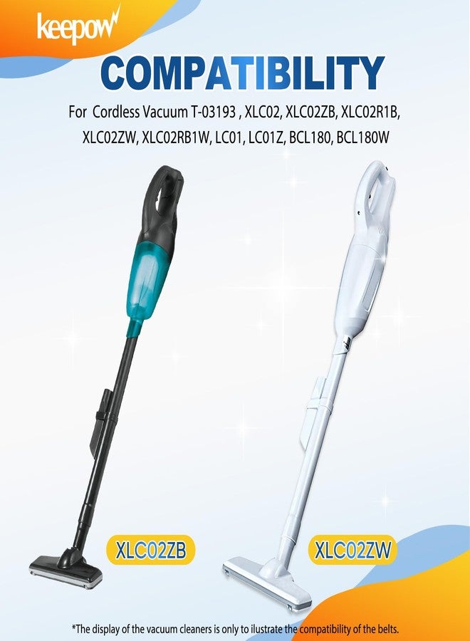 KEEPOW Cloth Vacuum Filters Compatible with Makita T-03193 443060-3, Replacement Filters Compatible with Makita Cordless Vacuum Models XLC02ZB, XLC02ZW, XLC02RB1W, XLC02R1B, LC01Z, BCL180W, 10+2 Pack - Image 2
