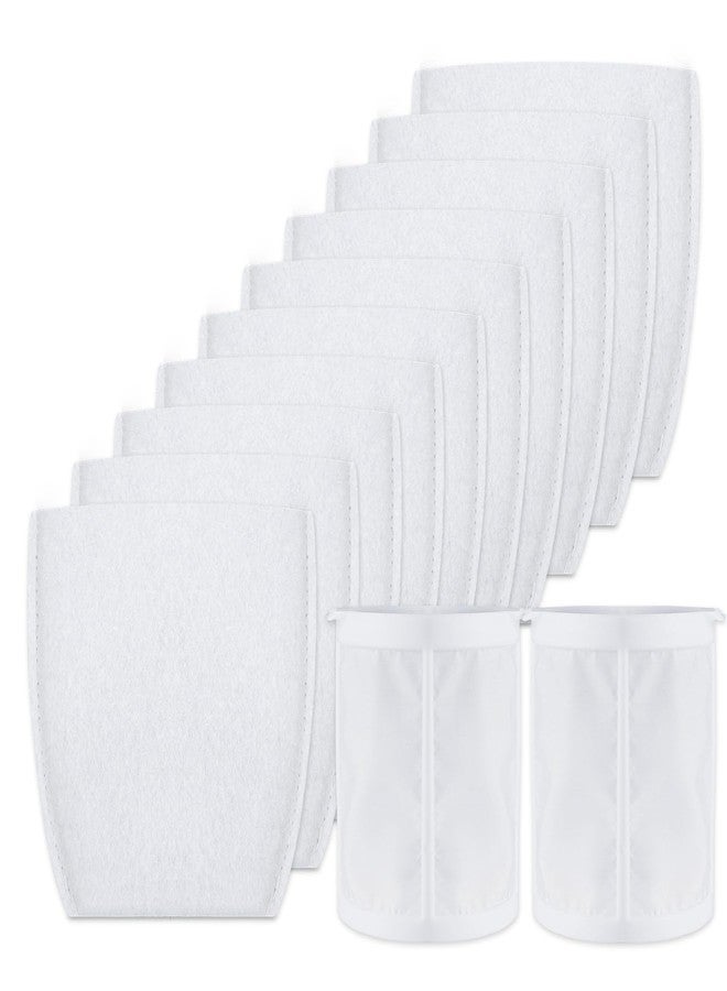 KEEPOW Cloth Vacuum Filters Compatible with Makita T-03193 443060-3, Replacement Filters Compatible with Makita Cordless Vacuum Models XLC02ZB, XLC02ZW, XLC02RB1W, XLC02R1B, LC01Z, BCL180W, 10+2 Pack - Image 1