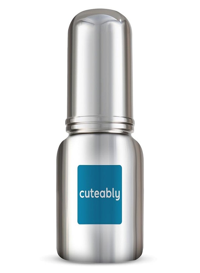 Cuteably Stainless Steel Bottle for Babies - BPA Free, Leak-Proof, Easy to Clean - Available in 300ml - Newborn to 1+ Year Kids - Image 1