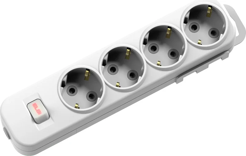Elbi Myra 4-Way Switched Grounded Group Socket with Terminal