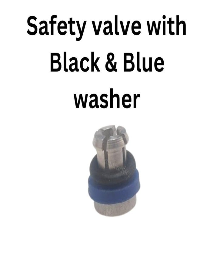 Cooker Safety valve Black &Blue Rubber Washer Suitable for 3 to 12 liter pressure cookers(pack inside 3 nos safety valve) - Image 3