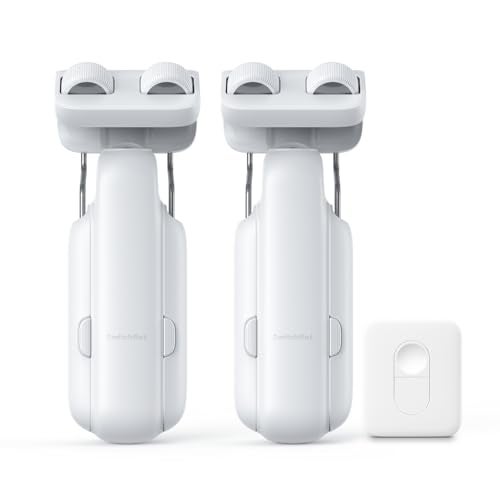 SwitchBot 2025 Automatic Curtain Opener 2 Packs with Remote Bluetooth Remote Control WiFiAPP Control Upgraded HighPerformance Add Hub to Work with Alexa Google Home HomeKit - Image 1