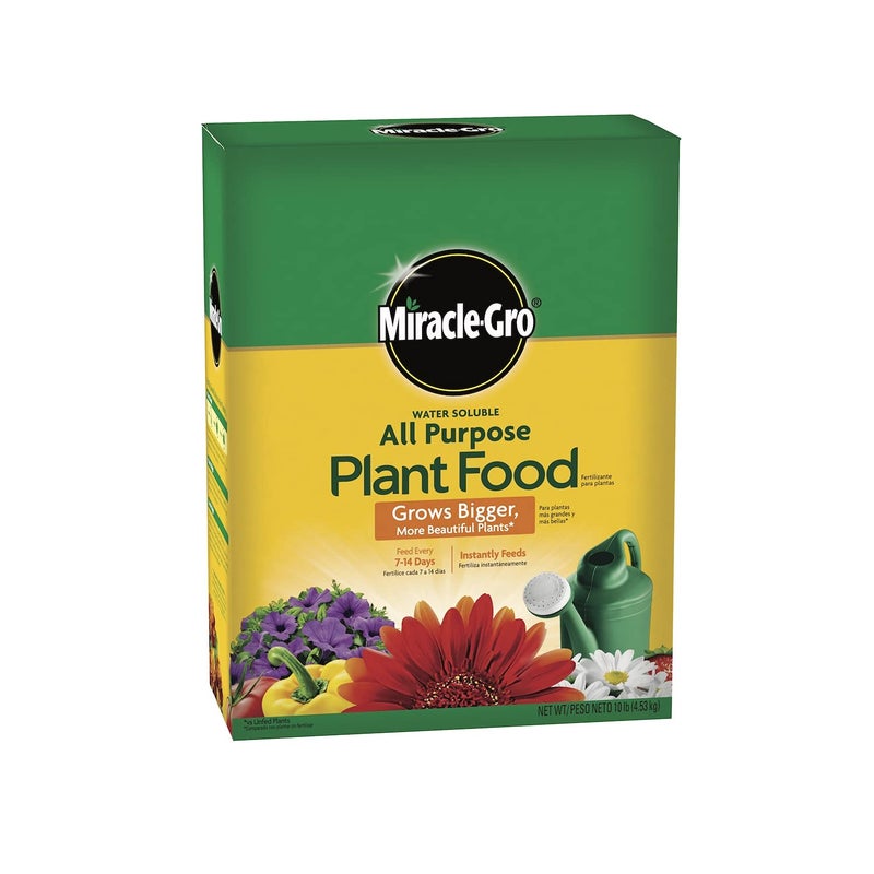 Miracle-Gro Water Soluble All Purpose Plant Food, Plant Fertilizer for Indoor or Outdoor Plants, Roses, Flowers, Houseplants, Vegetables and Trees, 10 lb. - Image 1