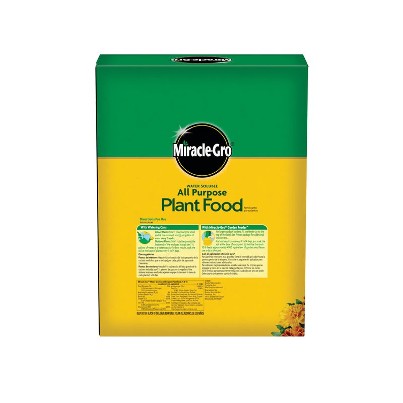 Miracle-Gro Water Soluble All Purpose Plant Food, Plant Fertilizer for Indoor or Outdoor Plants, Roses, Flowers, Houseplants, Vegetables and Trees, 10 lb. - Image 2