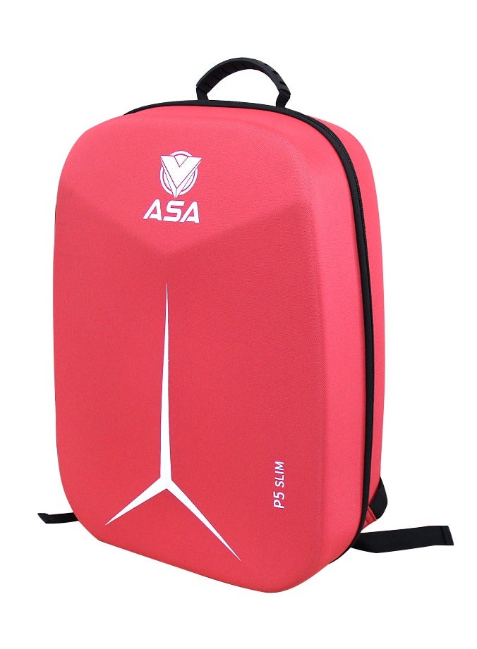 ASA Protective Backpack Case For PS5 Slim Edition Console, Controllers, Game Cards, HDMI, Base and Accessories, Shockproof, Waterproof and Scratchproof  - Image 2