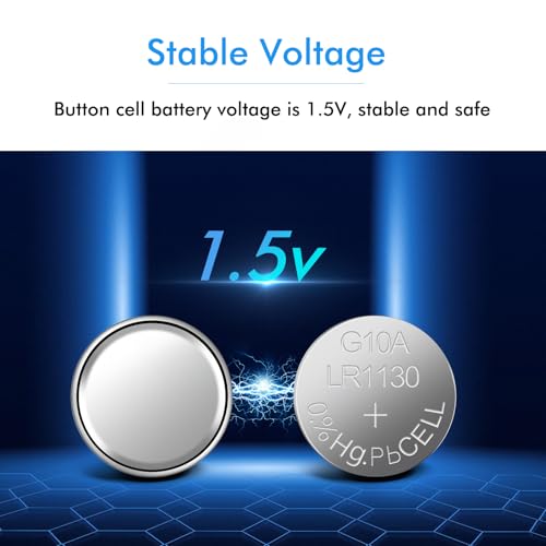 HyperPS (Total 70 pcs AG0 AG1 AG3 AG4 AG7 AG10 AG13 Alkaline Assorted AG 1.5V Button Cell Battery Single Use Watch Toys Remotes Cameras - Image 2