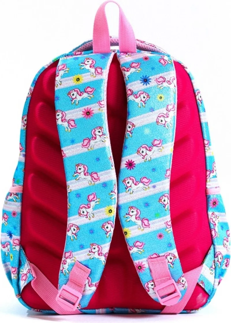 Esbuik New Season Lunchbox and Pen Holder Gift Orthopedic - Unicorn Patterned 3-Piece School Bag Set