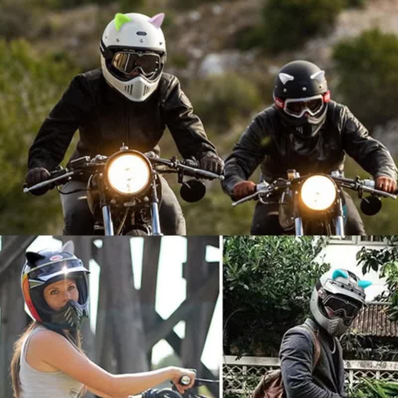 SELVIKE Devil's Helmet Horn with Suction Rubber Pad for All Bikes and Motorcycles (Pack of 2) (CAT White) - Image 4