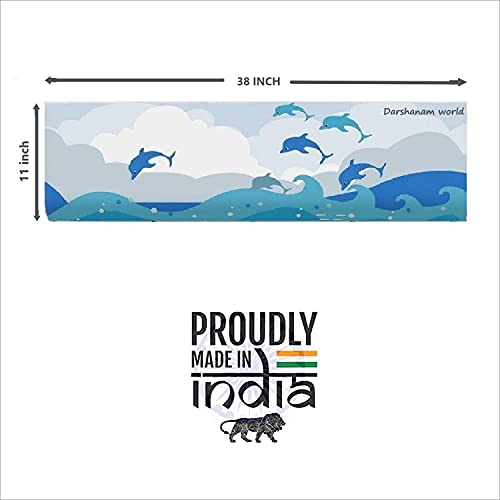 DARSHANAM WORLD Polyester New Printed Air Conditioning Dust Cover Folding Designer Ac Cover For Indoor Split Ac 1.5 Ton (97 X 31 X 21 .5Cm | Printed) - Image 4