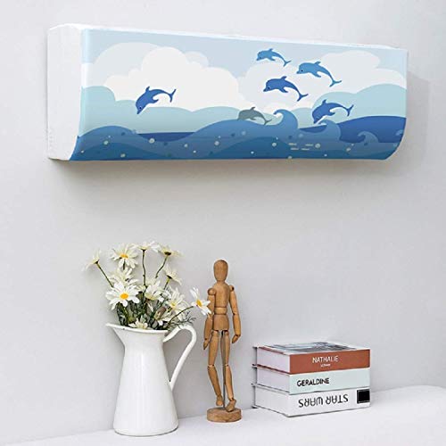 DARSHANAM WORLD Polyester New Printed Air Conditioning Dust Cover Folding Designer Ac Cover For Indoor Split Ac 1.5 Ton (97 X 31 X 21 .5Cm | Printed) - Image 5