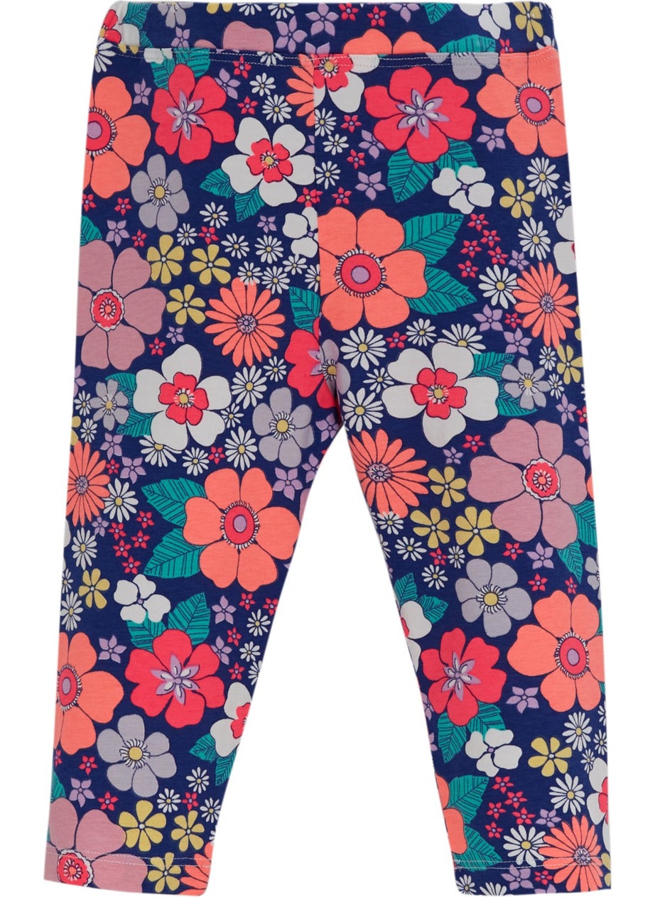 Lovetti Neon Garden Girls Patterned Knee-Length Capri 