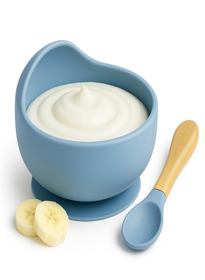 BE'BE' BURP Bebe Burp 2 Piece Microwave Friendly Silicone Baby Feeding Set - Bowl - Spoon - Make Mealtime Fun and Easy for Your Little One - Portable and Diaper Bag Friendly - Baby Feeding Product - Image 1