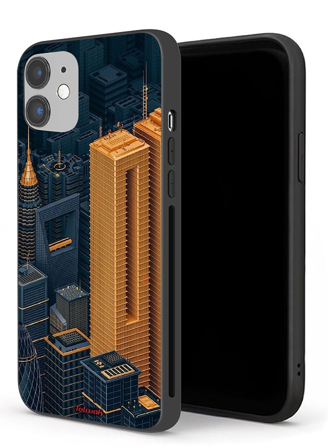 Tolwak Apple iPhone 12 mini Protective Case Buildings Art - Image 1