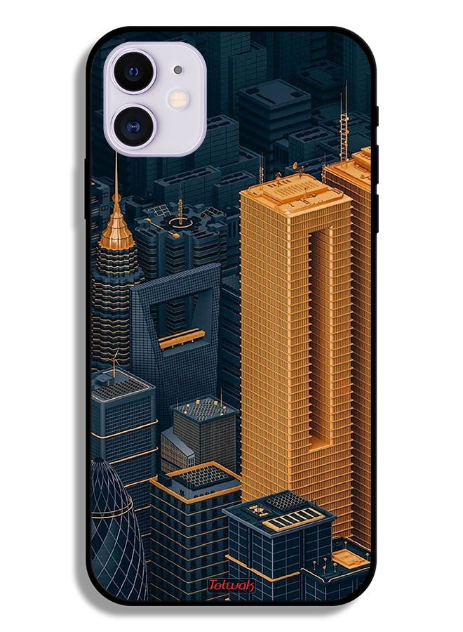 Tolwak Apple iPhone 12 mini Protective Case Buildings Art - Image 2