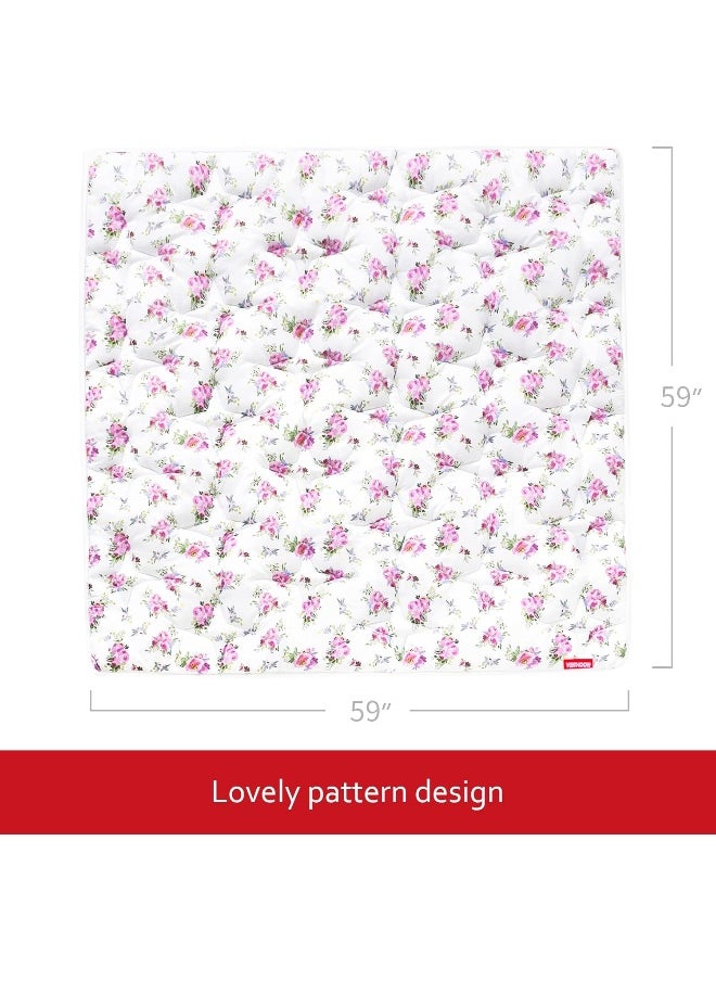 Moonsea Moonsea Baby Playpen Mat 59x59 Inches, One-Piece Crawling Mat Non Slip Cushioned Baby Mats for Playing, Baby Playmat Floor Mat for Babies, Toddlers  - Image 4