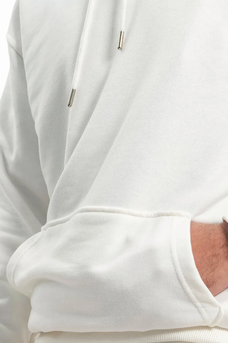 Wecre8 Men White Hoodie and Pants Set by WECRE8