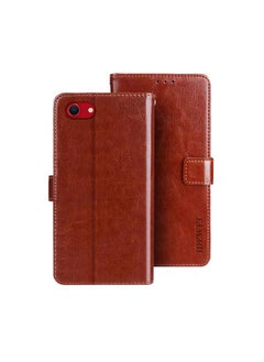 IDEWEI Case For iPhone 16e Crazy Horse Texture Leather Phone Case  - Image 1