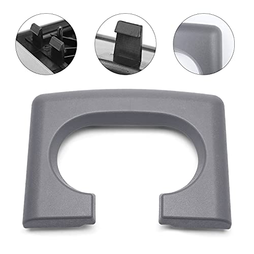 FEXON Center Console Cup Holder Replacement Pad Compatible with Ford F-150 2004-2014 Gray - Image 1