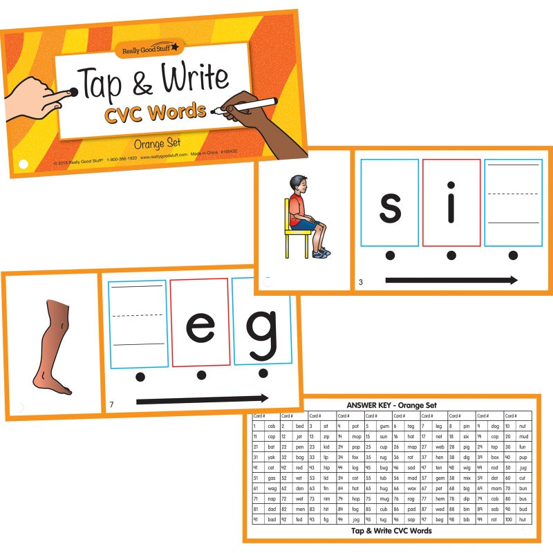 Really Good Stuff Tap and Write CVC Words - 120 Cards - Image 4