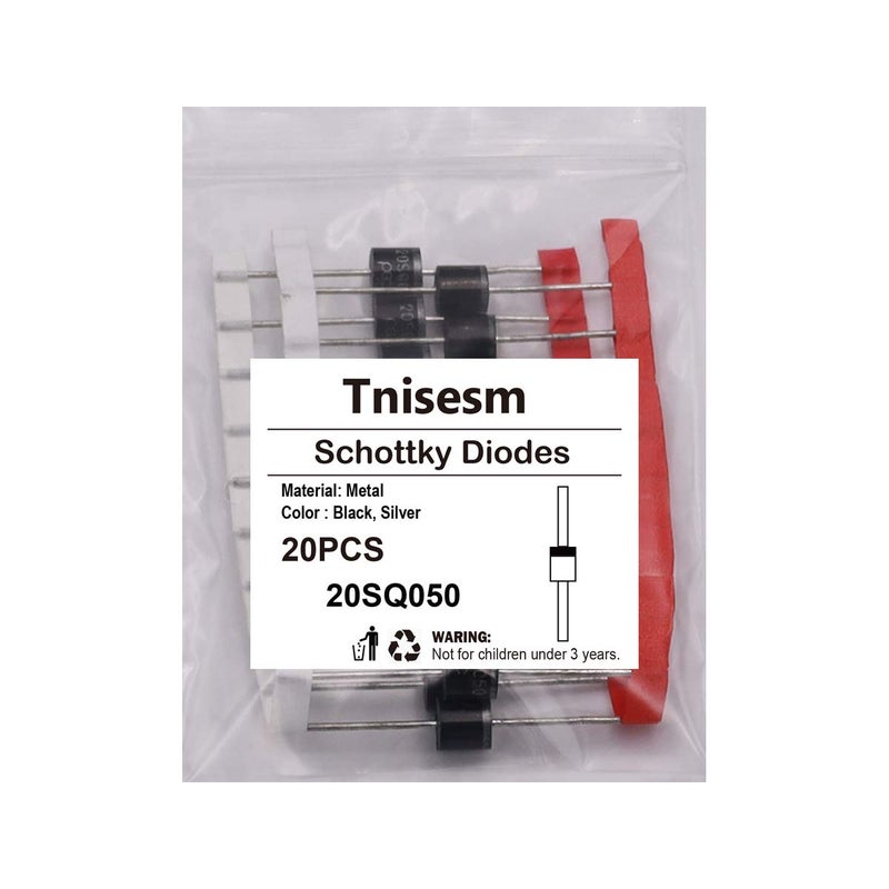 Tnisesm 20 Pcs 20SQ050 20A 50V Schottky Blocking Diode, Rectifiers Diode,Diode Axial Kit for Solar Panel - Image 4