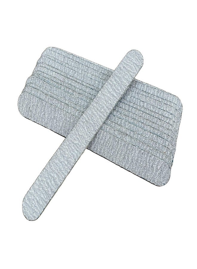 NCUSA PrettyClaw | 50pc Mini Manicure Nail File 80/100 Grit Double Sided Zebra Emery Board For Nails Manicure Nail File 5 inches - Image 3