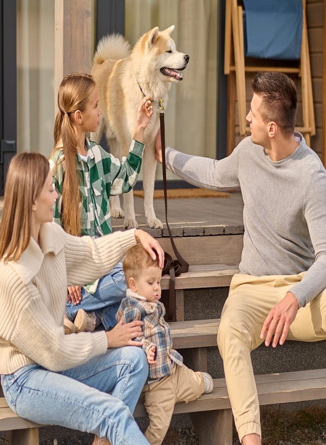 فايبر طوق كلاب فايبر K9 بيوثين المقاوم للماء للتدريب على التتبع، مناسب لكلاب شوتزهوند الرياضية والبحثية - حبل طويل مقاوم للروائح مع مشبك نحاسي صلب، مناسب للجراء متوسطة وكبيرة الحجم، 3/4 بوصة × 10 أقدام، لون بني شوكولاتة - Image 5