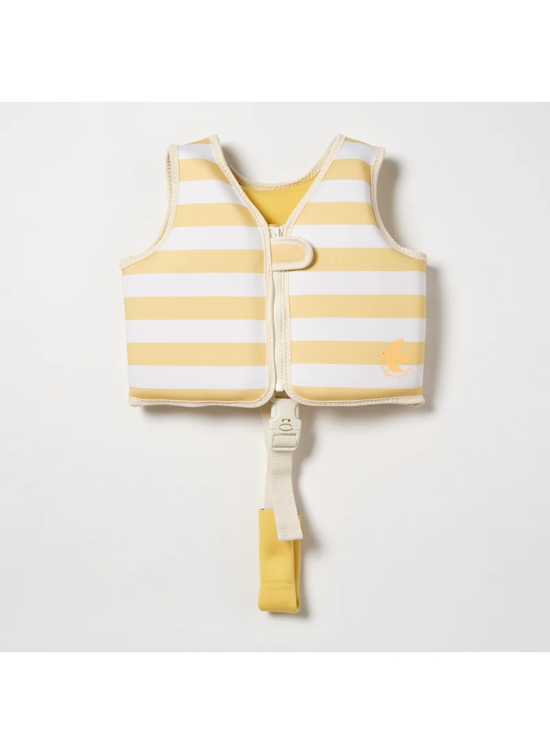 SUNNY LIFE Kids Swim Vest 2-3 Sid The Seagull Mustard Stripe