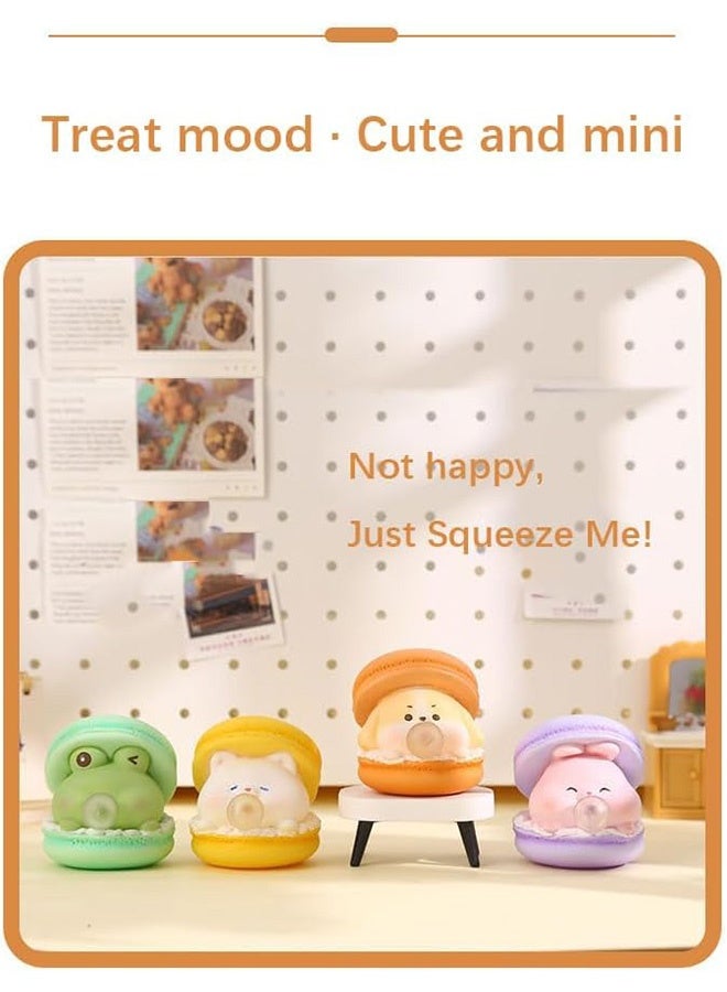 MXN 4 Pcs Squishy Toys Novelty Decompress Toys Cartoon Animal Shaped Stress Ball Pinch Cute PVC Sensory Toys for Relieving Fidget Rising  Novelty Things Birthdays Cosplay Party - Image 5