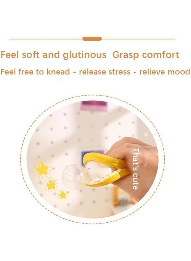 MXN 4 Pcs Squishy Toys Novelty Decompress Toys Cartoon Animal Shaped Stress Ball Pinch Cute PVC Sensory Toys for Relieving Fidget Rising  Novelty Things Birthdays Cosplay Party - Image 2