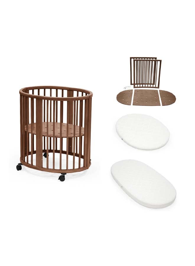 Stokke Sleepi Mini Warm Brown + Extension + Mini & Bed Mattr - Image 3