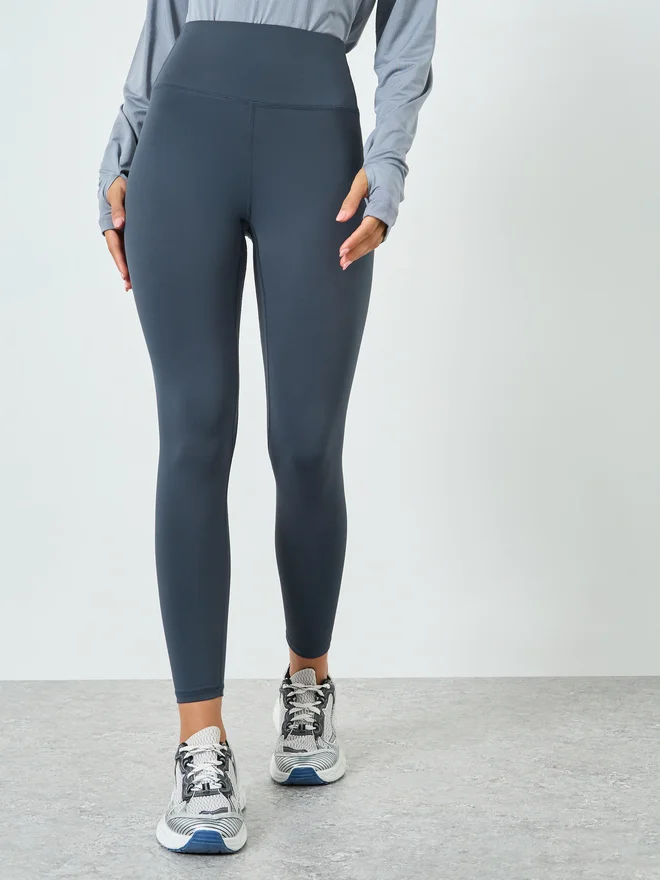 Styli Styli Grey Solid Gym Leggings