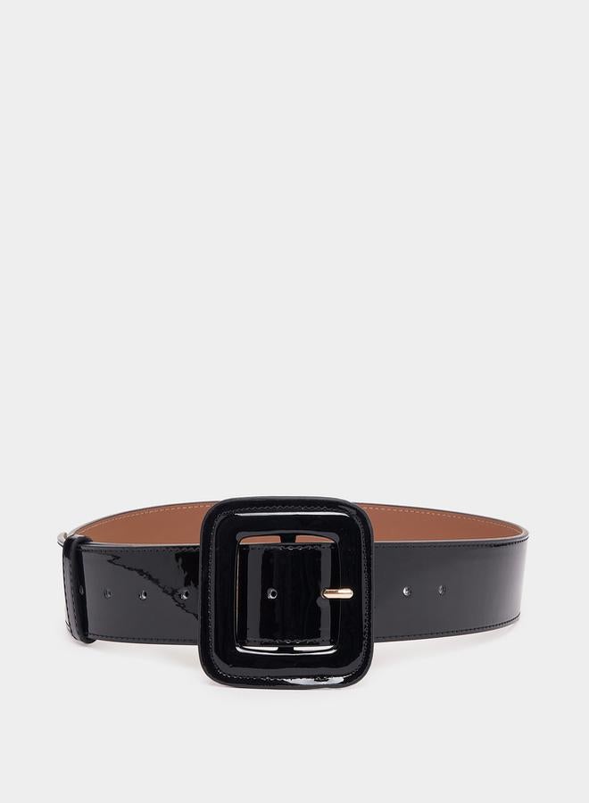 ستايلي حزام خصر لامع بمشبك غلق مربع - Image 2