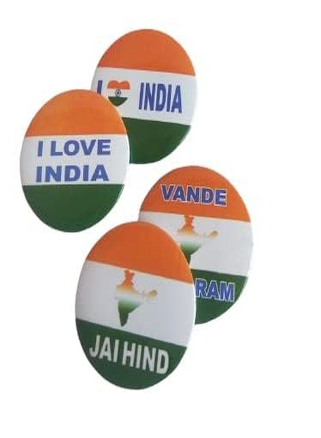 Nimida Indian Flag Badge for Republic and Independence Day| Mixed Design | Metal & Plastic | Size 4.5 cm | Pack of 24 - Image 5