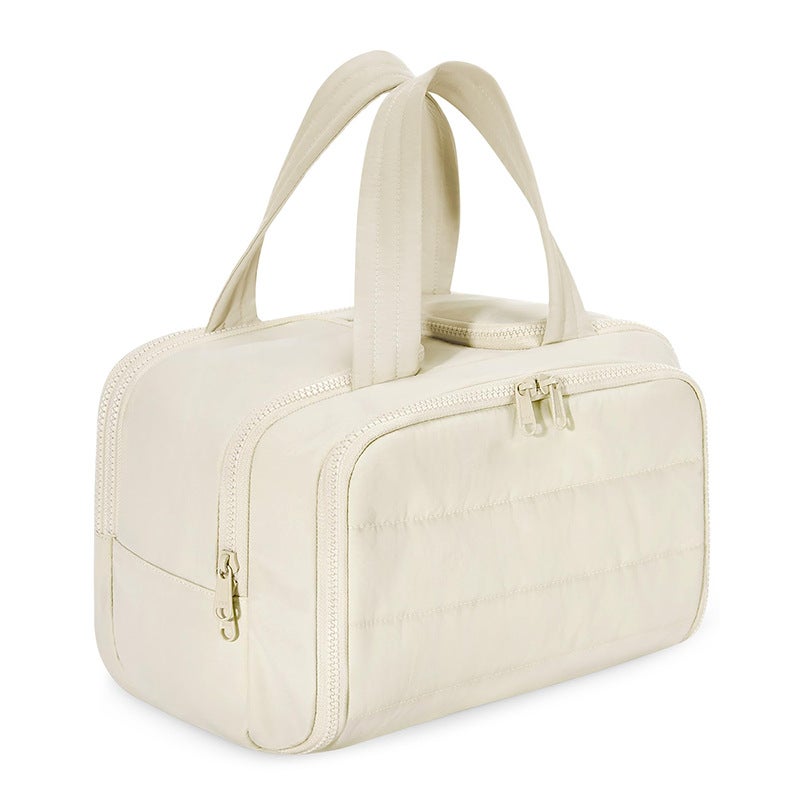 Large-Capacity Cosmetic Bag, Convenient Travel Portable Toiletry Bag, Fluffy Large Wide Opening Cosmetic Storage Bag - Image 2