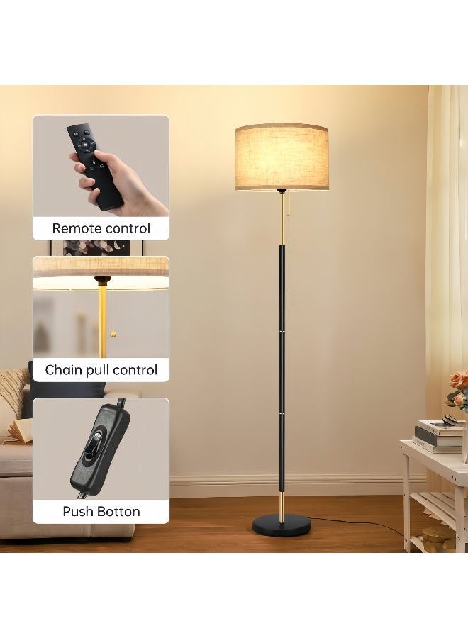 SHEIDLIN Modern Dimmable LED Floor Lamp with 3 Control Ways, 3 Color Modes Linen Shade for Living Room Bedroom Home Decoration - Image 3