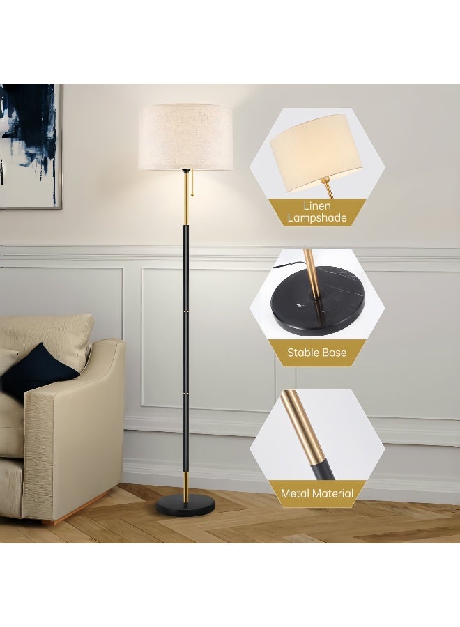 SHEIDLIN Modern Dimmable LED Floor Lamp with 3 Control Ways, 3 Color Modes Linen Shade for Living Room Bedroom Home Decoration - Image 5