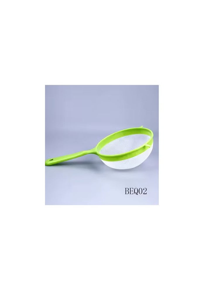 Generic - Plastic Fine Mesh Sieve with Handle, Wide Neck Fine Strainer Sieve for Flour, Juice, Tea for Kitchen (Multicolor, 20cm) - Image 1