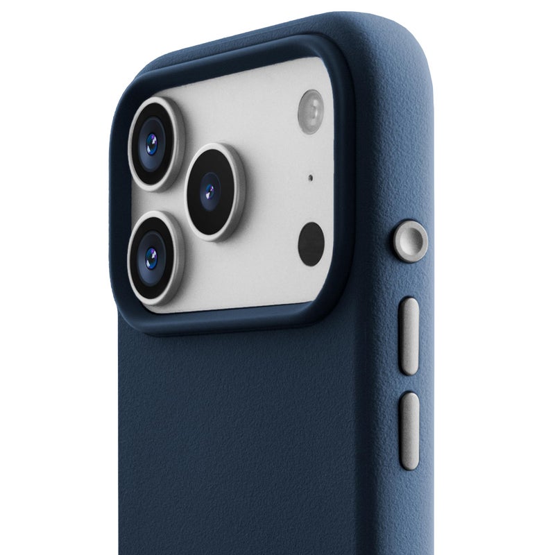 TineeOwl حافظة TineeOwl لهاتف iPhone 17 Pro - متوافقة مع MagSafe، أزرار ألمنيوم، تحكم بالكاميرا وزر عمل دائري، TPU رقيق ذو ملمس، تصميم بسيط - سلسلة DuneX باللون الأزرق الداكن - Image 1