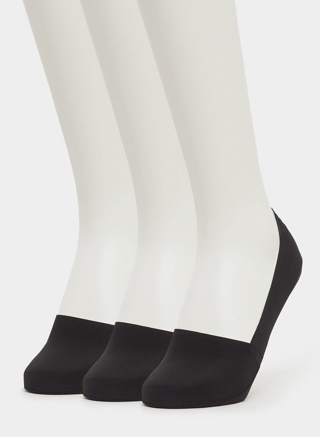 Set of 3-  Breathable No Show Socks
