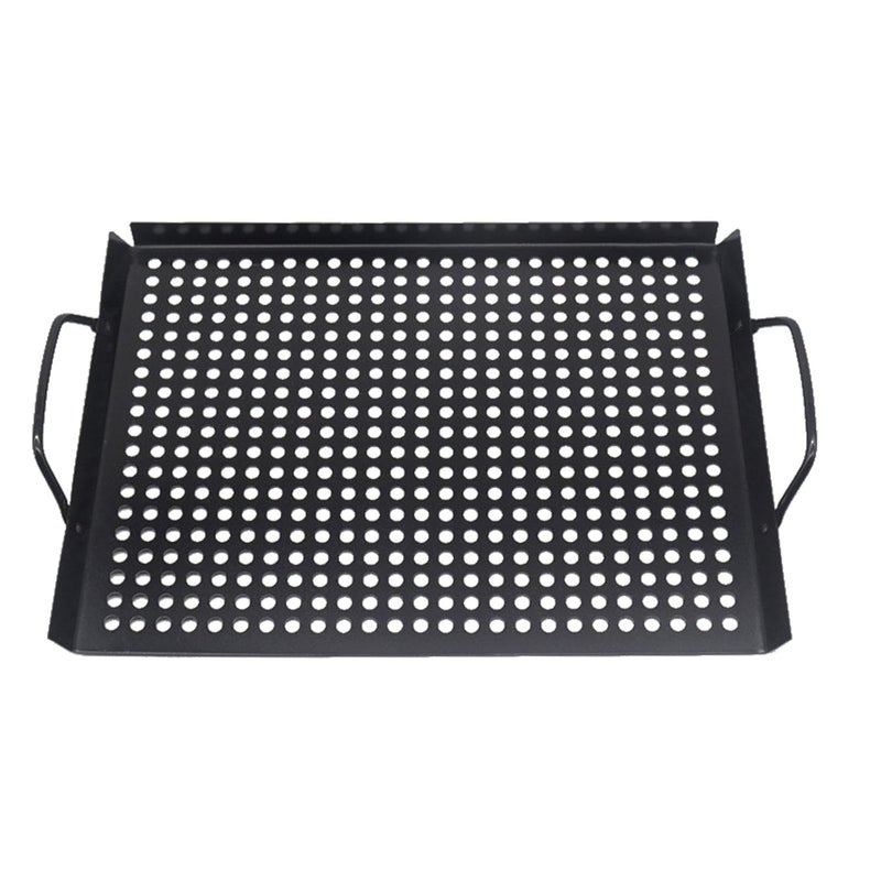 HEVASNEK Grill Plate with Holes Versatile Grill Plate for Indoor and Outdoor Use Durable Roasting Plate Outdoor Cooking Essential Perfect for Vegetables and Meats - Image 1