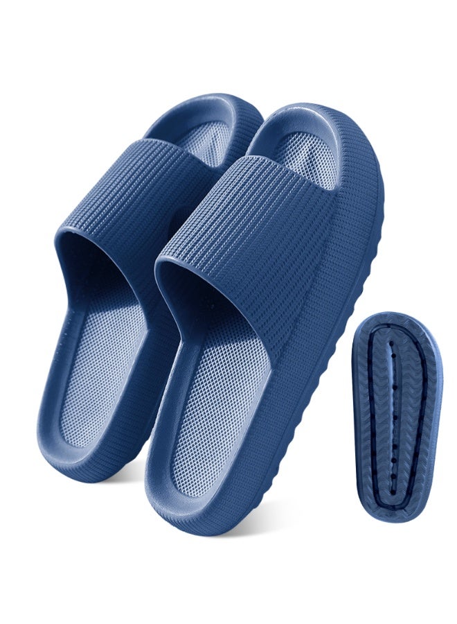HomarKet Pillow Slippers Soft Shower Slippers for Women and Men Non Slip Quick Drying Shower Slides Bathroom Sandals with Ultra Cushion and Thick Sole  - Image 1