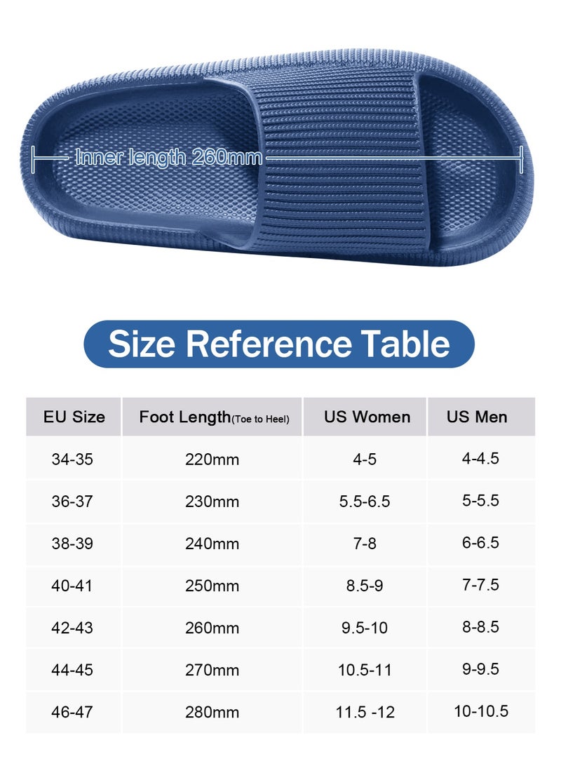 HomarKet Pillow Slippers Soft Shower Slippers for Women and Men Non Slip Quick Drying Shower Slides Bathroom Sandals with Ultra Cushion and Thick Sole  - Image 5