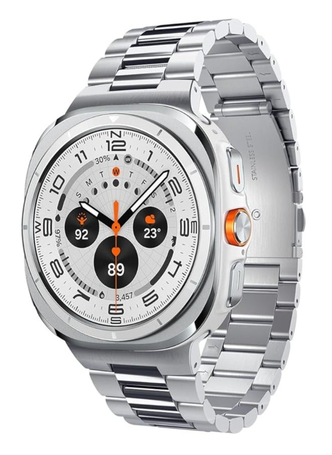 Spigen Modern Fit Band for Samsung Galaxy Watch ULTRA 47mm Band Strap Premium 316L Stainless Steel - Silver 