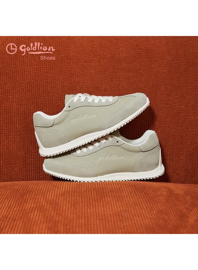 Goldlion Snooker Collaboration Women's Shoes Spring New Retro German Training Flat Running Shoes G696610077 Light Green Size 38 - Image 3